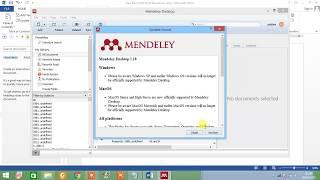 Insert Citation with different style using Mendeley Desktop