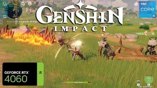 Genshin Impact 4.5 RTX 4060 FPS TEST |Genshin Impact RTX 4060 & i5 12400F Benchmark 4K MAX