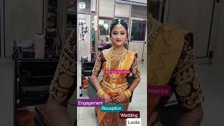 engagement, reception and wedding look #maduraimakeupartist #malathybeautyparlourmadurai #makeup