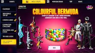 Holi Special Free Legendary Gun Skin Event | free fire new event | ff new event | new event ff