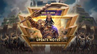 SMITE Patch Notes: King of Uruk - New God Gilgamesh