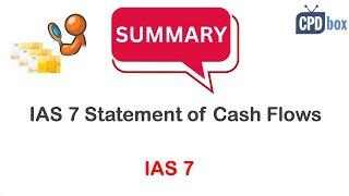 IAS 7 Statement of Cash Flows: Summary 2020
