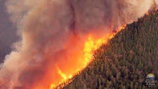 New video shows raging Shetland Creek wildfire in B.C.'s Fraser Canyon