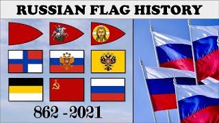 Russian Flag History. Every flag of Russia 862-2021.