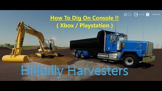 FS19 Realistic Trench & Backfill  Tutorial *How To Dig & Excavate On Console* Satisfying Better pt.2