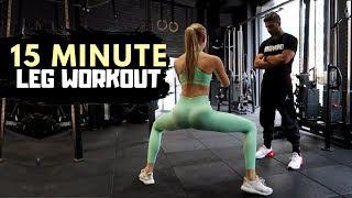 15 Minute LEG Workout - Fitness Series With Romee Strijd