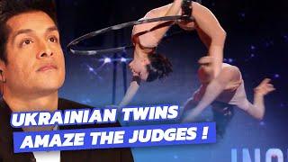 Ukrainian Twins AMAZE the Judges with this aerial act AUDITION – FGT 22
