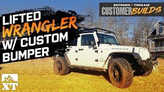 Lifted 2017 Jeep Wrangler on 35's & Custom Front Bumper  | ExtremeTerrain Customer Builds