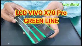 green line lcd vivo x70 pro | lcd replacement