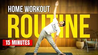 Daily WORKOUT ROUTINE - Exercises, Yoga & Meditation | Quick Morning Fitness | Saurabh Bothra Yoga