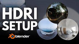 Setup a HDRI in Under 20 Seconds in Blender!