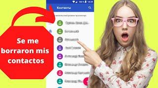 Como Recuperar Contactos Eliminados de Mi Celular 2024