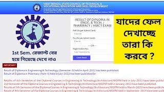 WEBSCTE New Notice - RESULT OF DIPLOMA IN ENGG. & TECH. / PHARMACY / HMCT EXAM