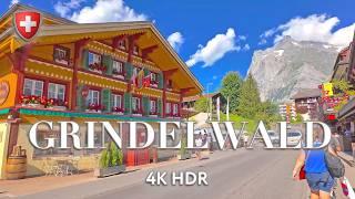 GRINDELWALD SWITZERLAND  Touch the sky in a wonderful place ` Walking tour 4K HDR / World`s beauty