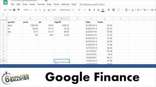 Use the Google Finance Function in Google Sheets