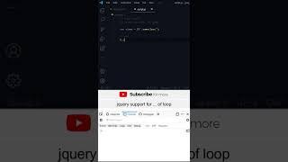 jquery ( for ... of ) loop #jquery #programming #js #short #Shorts