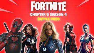 Fortnite Chapter 5 Season 4 BATTLE PASS - HUGE MARVEL LEAKS AND MORE!!!