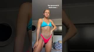 Bikini style   with armpit raised by Phoebe Harris 