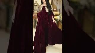 New Trendy Velvet Dress Design 2023-2024|| Stunning Wedding Velvet Dress Design 2023 #trendyfashion