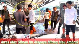 Gibran Bikin Deg2gan Paspampres, Nekat Terobos Atap Miring Tempat Ibadah & Jembatan Miring Sukabumi