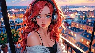 listening to lofi music on the balcony  lofi, anime, hip hop beats