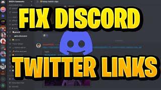 How to make Twitter Links work in Discord / Embed.