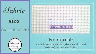 Fabric size calculation: how much fabric you need for cross stitch