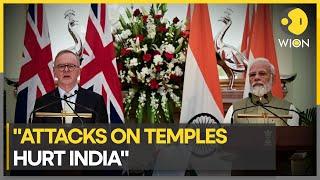 Indian PM Modi raises attacks on temples with Australia's Anthony Albanese I Latest News I WION