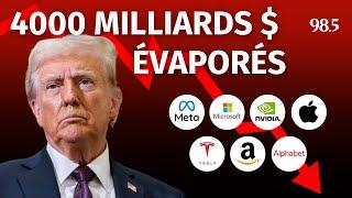 Panique en bourse : 4000 milliards $ évaporés à cause de Trump?