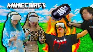 PHONG CẬN THỬ THÁCH 24 GIỜ CHƠI MINECRAFT THỰC TẾ ẢO VR NHẢY TRÊN LAVA VÀ CÁI KẾT