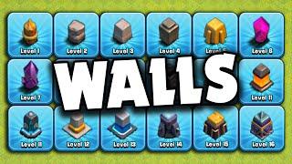 Ranking EVERY Wall in Clash of Clans #tierlist