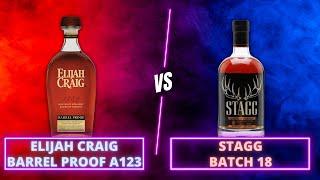 Is Stagg REALLY The King of Barrel Proof Bourbon? ECBP A123 vs Stagg Batch 18 BLIND REACTIONS