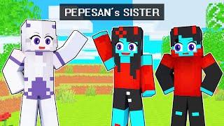 I Met Pepesan's SISTER In Minecraft!