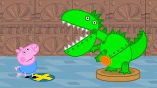 Georges Surprise Dinosaur Birthday Party   Adventures With Peppa Pig