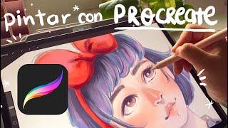 CÓMO PINTO EN DIGITAL  aprendiendo a usar #PROCREATE