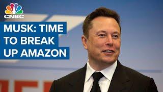 Tesla CEO Elon Musk calls Amazon a monopoly: 'Time to break up Amazon'