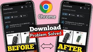 How to resume failed download in chrome in android | Chrome download pending problem solved |