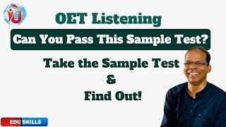 Edu Skills OET: Listening Sample Test (42 Questions) - Boost Your Score : OET Listening Made Easy