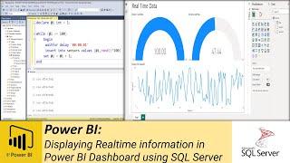 Power BI: Displaying Realtime information in Power BI Dashboard using SQL Server