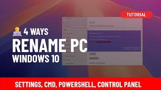 Windows 10: Change PC name (4 ways)