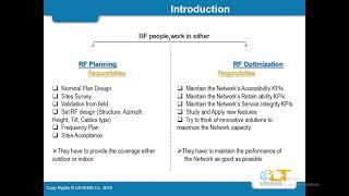 شرح RF planning and optimization