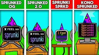 All Sprunked Mix Mods -  Sprunked Original VS Sprunked 2.0 VS Sprunked Sprunki Style VS KinoSprunked