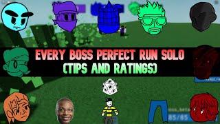 EVERY BOSS PERFECT RUN SOLO (W. Ratings) | ITEM ASYLUM