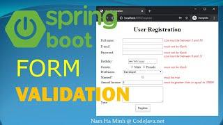 Spring Boot Form Validation Made Easy