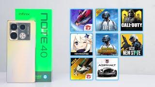 Infinix Note 40 80+ Games Test - Free Fire/PUBG/New State/GENSHIN/COD/Asphalt 9