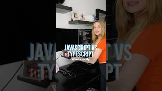 What is the difference between JavaScript and TypeScript ?! #tech #coding #stem