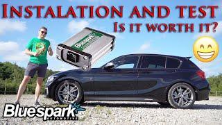 BMW M135i N55 Bluespark tuning module installation, comparison and review. Is it worth it?