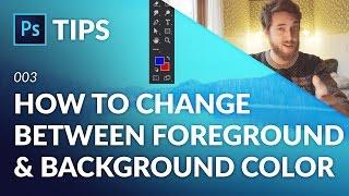 How to Change Between Foreground & Background Color in Photoshop