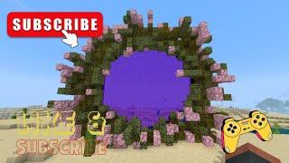 The best portal with nature touch in Minecraft #minecraft #gaming