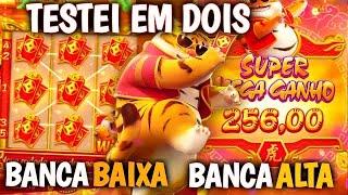 JOGUEI 2 FORTUNE TIGER EM BANCA BAIXA E BANCA ALTA JUNTOS!! DEU FORRA???